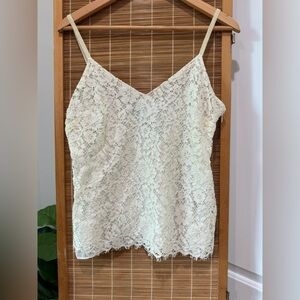 ✨ Ralph Lauren Ivory Pearl Lace Camisole✨